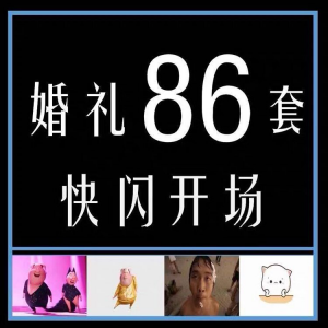 婚礼快闪开场PPT模板中式求婚庆创意搞笑震撼视频制作mv-淘宝虚拟货源网