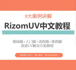 RizomUV中文教程高效UV解决方案视频教学零基础入门自学软件入门-淘宝虚拟货源网