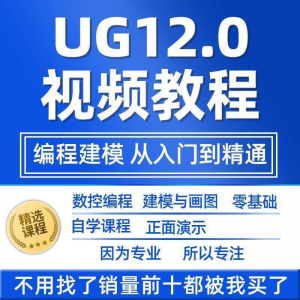UG12.0数控视频教程铣加工中心编程三轴四轴五轴多轴NX12课程教学-淘宝虚拟货源网