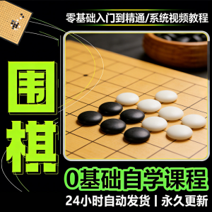 少儿围棋零基础自学课程视频教程入门到精通系统课程素材资料-淘宝虚拟货源网