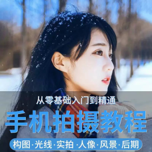 手机摄影教程snapseed人像后期修图拍摄拍照课程从入门到精通-淘宝虚拟货源网