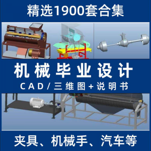 机械毕业设计专业课程夹具模具数控减速器cad图纸指论导文说明书-淘宝虚拟货源网