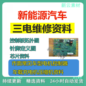 新能源汽车维修资料拓扑原理针脚图芯片三电控制器充电机压缩机-淘宝虚拟货源网