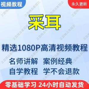 采耳手法视频学习教程新手自学零基础入门精通教学培训课程全集-淘宝虚拟货源网