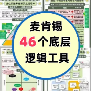 图片[1]-46种麦肯锡思考工具框架底层逻辑137页PPT属于芒格100个思维模型-淘宝虚拟货源网