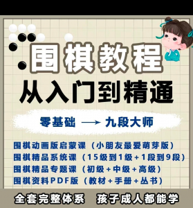 图片[1]-围棋教程零基础儿童视频课少儿动画启蒙围棋入门系统电子资料课程-淘宝虚拟货源网