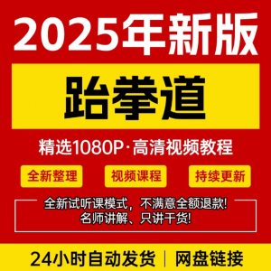 图片[1]-2025跆拳道视频教学课程零基础学习入门竞技跆拳道培训技术教程-淘宝虚拟货源网