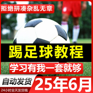 青少年踢足球技巧与足球教学全套视频教程从入门到精通基础视频课-淘宝虚拟货源网