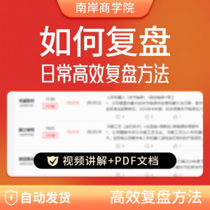 图片[1]-股票每日复盘短线交易系统视频讲解教学股票看盘教程从入A164-淘宝虚拟货源网