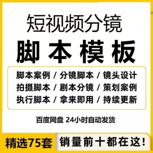 图片[1]-短视频拍摄脚本分镜头表模板抖音计划表剧本拉片宣传片策划表格-淘宝虚拟货源网