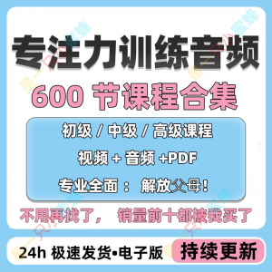 图片[1]-儿童专注力教程听觉注意力训练分阶全套音频视频课程早教电子版-淘宝虚拟货源网