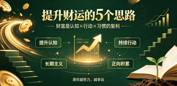 付费文章:提升财运的5个思路——财富是认知x行动x习惯的复利,愿你越努力,越幸运-淘宝虚拟货源网