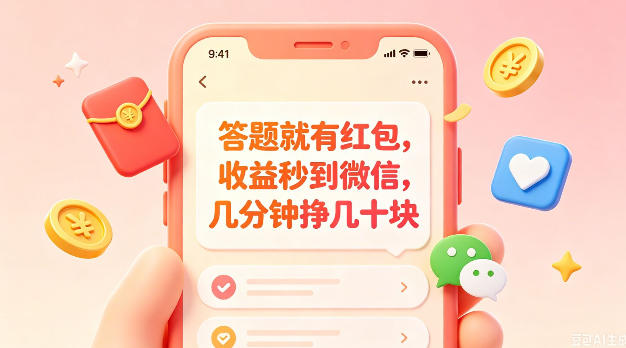 答题就有红包，收益秒到微信，几分钟挣几十块，学生党上班族宝妈都可以玩【揭秘】-淘宝虚拟货源网