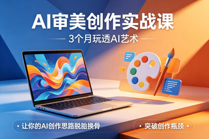 AI审美创作实战课,3个月玩透AI艺术,让你的AI创作思路脱胎换骨,突破创作瓶颈(更新0706)-淘宝虚拟货源网