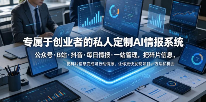 专属于创业者的私人定制AI情报系统，公众号·B站·抖音·每日情报·一站管理，把碎片信息变成可行动情报，让你更快发现项目、方法和机会-淘宝虚拟货源网