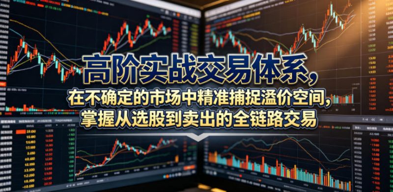高阶实战交易体系,在不确定的市场中精准捕捉溢价空间,掌握从选股到卖出的全链路交易心法(更新6月)-淘宝虚拟货源网