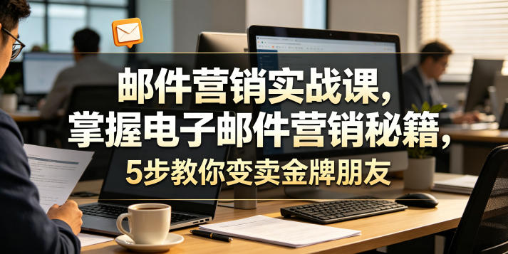 邮件营销实战课，掌握电子邮件营销秘籍，5步教你变卖金牌朋友【原创双语字幕】-淘宝虚拟货源网