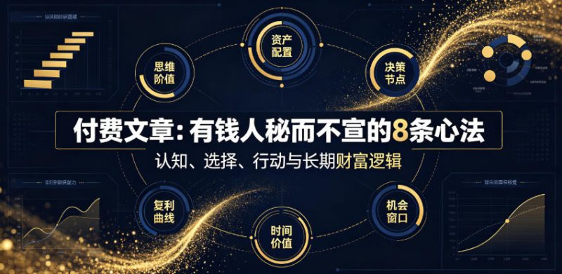 付费文章:有钱人秘而不宣的8条心法-淘宝虚拟货源网