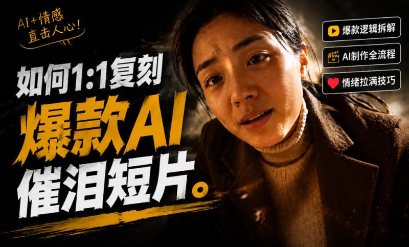 豆包+Gemini生成真人AI短剧-拆解复刻百万爆款第一人称短片,一站式讲透爆款复刻全流程-淘宝虚拟货源网