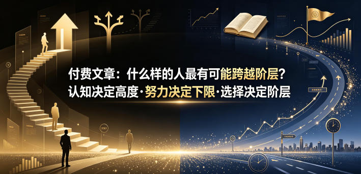 付费文章：什么样的人最有可能跨越阶层？认知决定高度·努力决定下限·选择决定阶层-淘宝虚拟货源网