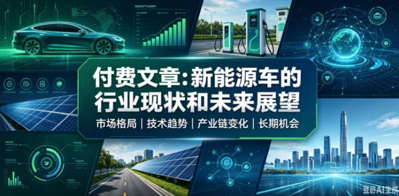 付费文章：新能原车的行业现状和未来展望-淘宝虚拟货源网