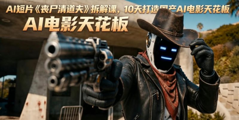 AI短片《丧尸清道夫》拆解课,10天打造国产AI电影天花板-淘宝虚拟货源网