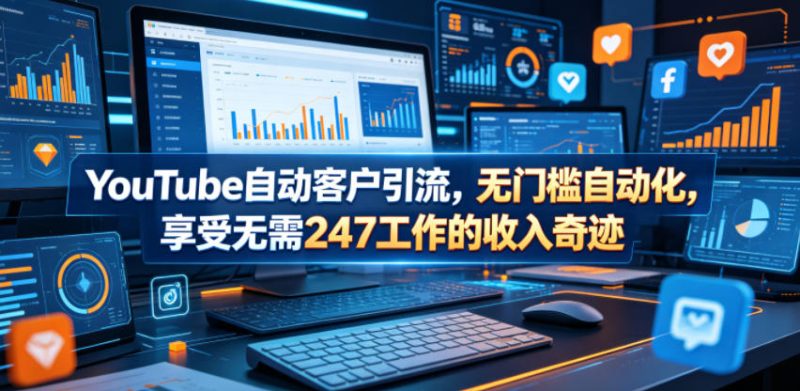 YouTube自动客户引流,无门槛自动化,享受无需247工作的收入奇迹!【原创双语字幕】-淘宝虚拟货源网