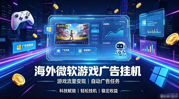 海外游戏广告自动挂G,轻资产海外副业风口,单设备稳定产出500+【揭秘】-淘宝虚拟货源网