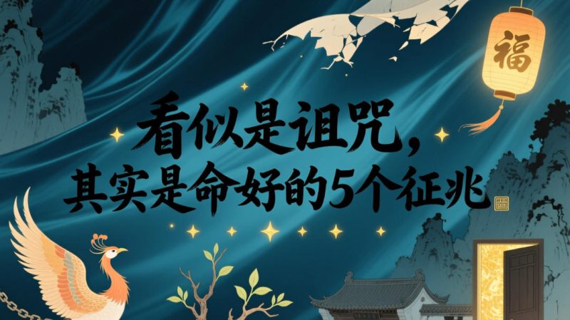 付费文章：看似是诅咒，其实是命好的5个征兆-淘宝虚拟货源网