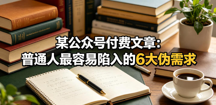 某公众号付费文章:普通人最容易陷入的6大伪需求-淘宝虚拟货源网
